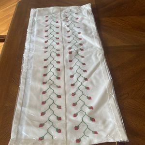 Embroidered strawberry table cloth